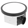 Utilitech 7105-09-L Magnetic LED Fan 1.5-Sones 90-CFM Brushed nickel, matte black, and brushed gold Decorative Lighted Bathroom ventilator fan