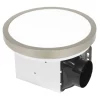 Utilitech 7105-09-L Magnetic LED Fan 1.5-Sones 90-CFM Brushed nickel, matte black, and brushed gold Decorative Lighted Bathroom ventilator fan