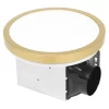Utilitech 7105-09-L Magnetic LED Fan 1.5-Sones 90-CFM Brushed nickel, matte black, and brushed gold Decorative Lighted Bathroom ventilator fan