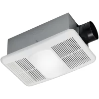 Utilitech 7123-02-L Heater 1.5-Sones 80-CFM White Lighted Bathroom fan and heater