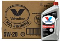 Valvoline Full Synthetic High Mileage with MaxLife Technology SAE 5W-20 Motor Oil 1 QT, Case of 6