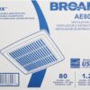 Broan-NuTone AE80B Ventilation Fan with Roomside Installation, ENERGY STAR Certified, 80 CFM, 1.5 Sones, White