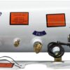 Flame King YSN-ASME5.9 5.9Gal ASME Tank w/ Remote Fill Bleeder Valves Steel Propane tank