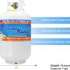 Flame King YSN330 30LB Empty LP Cylinder, OPD Valve Built-in Gauge Steel Empty Propane tank