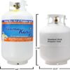Flame King YSN330 30LB Empty LP Cylinder, OPD Valve Built-in Gauge Steel Empty Propane tank