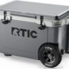 RTIC 19331 Outdoors Wheeled Ultra-Light Gray 52 Quart(s) Hard Insulated Wheeled Chest cooler with Drainage Spout