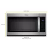 Whirlpool WMH31017HS 2-Speed Fan 1.7-cu ft 29.94-in Over-the-Range Microwave ( Stainless Steel )