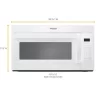 Whirlpool WMH31017HW 2-Speed Fan 1.7-cu ft 29.94-in Over-the-Range Microwave ( White )
