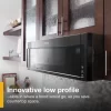 Whirlpool WML55011HB 1.1-cu ft Low Profile 29.88-in Over-the-Range Microwave ( Black )