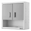 Gladiator GAWG28KVEW 28-in W x 28-in H x 12-in D Wall-mounted Steel Garage Cabinet in White Gladiator GAWG28KVEW 28-in W x 28-in H x 12-in D Wall-mounted Steel Garage Cabinet in White