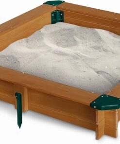 Gorilla Playsets 02-3017 45.5-Inches x 45.5-Inches Brown Square Wood Sandbox