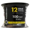 Southwire 11587384 100-Feet 12 -AWG Black Solid Copper THHN wire ( By-the-roll )