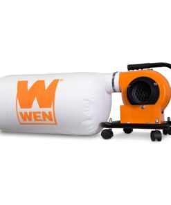WEN DC3401 5.7 Amp 660 CFM Rolling Dust Collector with 12 Gal. Bag and Optional Wall Mount