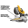 DEWALT 15 Amp Corded 12 in. Double Bevel Sliding Compound Miter Saw, Blade Wrench, Material Clamp and Heavy-Duty Work Stand