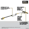 DEWALT DCKO86M1 20V MAX Cordless Lithium-Ion Pole Saw and Pole Hedge Trimmer Combo Kit with (1) 4.0 Ah Battery and Charger