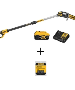 DEWALT DCPS620M1WDT608 20V MAX 8in. Cordless Battery Powered Pole Saw Kit with (1) 4Ah Battery, Charger & Sheath (34 Link)