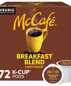 McCafe Breakfast Blend, Single Serve Coffee Keurig K-Cup Pods, Light Roast, 72 Count
