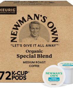 Newman's Own Organics Special Blend Keurig Single-Serve K-Cup Pods, Medium Roast Coffee, 72 Count