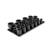 TEKTON SID93101 3/4 in. Drive 6-Point Impact Socket Set with Rails and Trays, 21-Piece (3/4-2 in. )