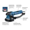 Bosch GET75-6N 6 in. Electronic Variable Speed Barrel-Grip Random Orbit Sander with Turbo Mode Bosch GET75-6N 6 in. Electronic Variable Speed Barrel-Grip Random Orbit Sander with Turbo Mode