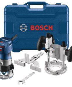 Bosch GKF125CEPK 1.25 HP Variable Speed Palm Router Combo Kit w/LED lighting