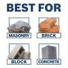 Bosch HC6521 2-1/2 in. x 18 in. x 24 in. SDS-Max Carbide Thru-Hole Rotary Hammer Bit for Concrete Drilling