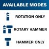 Bosch RH432VCQ 8.5 Amp 1-1/4 in. Corded Variable Speed SDS-Plus Concrete/Masonry Rotary Hammer Drill with Carrying Case Bosch RH432VCQ 8.5 Amp 1-1/4 in. Corded Variable Speed SDS-Plus Concrete/Masonry Rotary Hammer Drill with Carrying Case