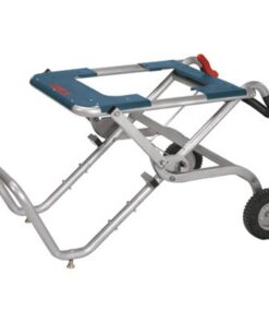 Bosch TS2100 Portable Folding Gravity Rise Table Saw Stand with Wheels