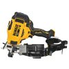 DEWALT 20V MAX 15-Degree Cordless Roofing Nailer (Tool Only) w/1-1/4 in. x 0.120-GA Galvanized Coil Roofing Nails (7,200 Pack) DEWALT 20V MAX 15-Degree Cordless Roofing Nailer (Tool Only) w/1-1/4 in. x 0.120-GA Galvanized Coil Roofing Nails (7,200 Pack)
