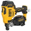 DEWALT 20V MAX 15-Degree Cordless Roofing Nailer (Tool Only) w/1-1/4 in. x 0.120-GA Galvanized Coil Roofing Nails (7,200 Pack) DEWALT 20V MAX 15-Degree Cordless Roofing Nailer (Tool Only) w/1-1/4 in. x 0.120-GA Galvanized Coil Roofing Nails (7,200 Pack)