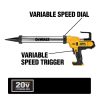 DEWALT DCE580B 20V MAX Cordless 300-600 ml Sausage Pack Adhesive Gun (Tool Only)