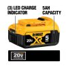 DEWALT DCS376P2 20V MAX Cordless Brushless 5 in. Dual Switch Bandsaw with (2) 20V 5.0Ah Batteries and Charger