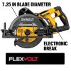 DEWALT DCS577X1W606 FLEXVOLT 60V MAX Cordless Brushless 7-1/4 in. Wormdrive Style Circular Saw and (2) FLEXVOLT 6.0Ah Batteries