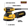 DEWALT DWE6421K 3 Amp Corded 5 in. Random Orbital Hook and Loop Sander