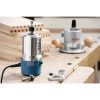 Bosch 12 Amp 2-1/4 HP Plunge and Fixed Base Corded Router Kit with Bonus Guide, Dust Extraction Hood and Adapter Bosch 12 Amp 2-1/4 HP Plunge and Fixed Base Corded Router Kit with Bonus Guide, Dust Extraction Hood and Adapter
