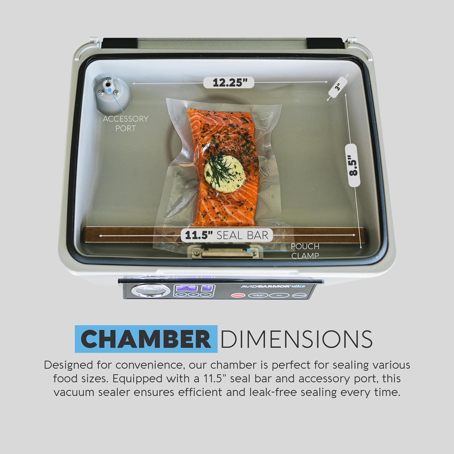 Avid Armor Chamber Vacuum Sealer Machine USV20 Ultra Series for Wet Foods, Meat Vacuum Packing Machine, Compact with 11.5-Inch Vaccum Sealer Bar6 Avid Armor Chamber Vacuum Sealer Machine USV20 Ultra Series for Wet Foods, Meat Vacuum Packing Machine, Compact with 11.5-Inch Vaccum Sealer Bar