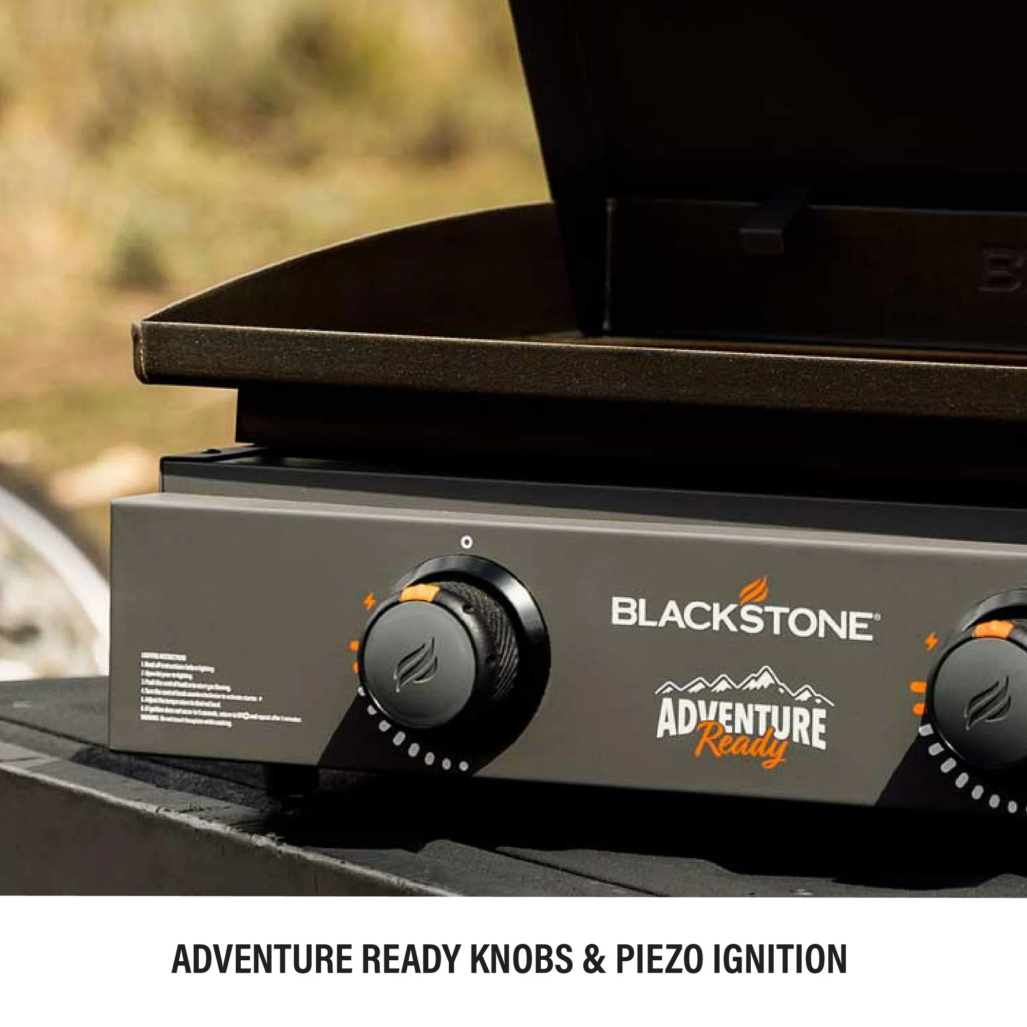 Blackstone Adventure Ready 2-Burner 22 Propane Griddle with Hard Cover in Smokey Mountain9 Blackstone Adventure Ready 2-Burner 22" Propane Griddle with Hard Cover in Smokey Mountain, Grey