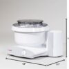 Bosch Universal Plus Stand Mixer 500 Watt, 6.5 Quarts with Wire Whips, Dough Hook & NutriMill Dough Hook Extender Bundle