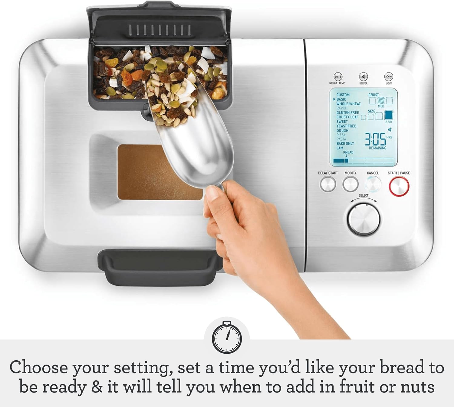 Breville BBM800XL Custom Loaf Bread Maker Machine, Brushed Stainless Steel2 Breville BBM800XL Custom Loaf Bread Maker Machine, Brushed Stainless Steel