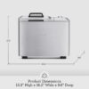 Breville BBM800XL Custom Loaf Bread Maker Machine, Brushed Stainless Steel Breville BBM800XL Custom Loaf Bread Maker Machine, Brushed Stainless Steel