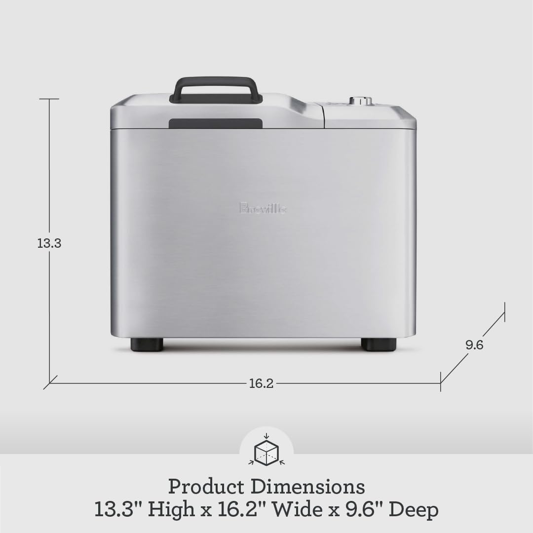 Breville BBM800XL Custom Loaf Bread Maker Machine, Brushed Stainless Steel7 Breville BBM800XL Custom Loaf Bread Maker Machine, Brushed Stainless Steel