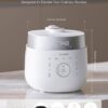 CUCKOO CRP-LHTR1009FW 10-Cup (Uncooked) / 20-Cup (Cooked) Induction Heating Twin Pressure Rice Cooker with Nonstick Inner Pot, 16 Menu Modes, 3 Voice Guide, Auto Clean (White)