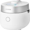 CUCKOO CRP-MHTR0309F 3-Cup (Uncooked) / 6-Cup (Cooked) Induction Heating Twin Pressure Rice Cooker & Warmer with Nonstick Inner Pot, 15 Menu Modes, 3 Voice Guide, Auto Clean (White)