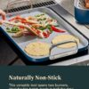 Caraway Double Burner Griddle - 19x12” Griddle Pan - Non-Stick Ceramic Coated - Non Toxic, PTFE & PFOA Free - Oven Safe & Compatible with All Stovetops - Cream