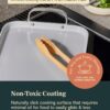 Caraway Double Burner Griddle - 19x12” Griddle Pan - Non-Stick Ceramic Coated - Non Toxic, PTFE & PFOA Free - Oven Safe & Compatible with All Stovetops - Cream