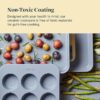 Caraway Nonstick Ceramic Bakeware Set (11 Pieces) - Baking Sheets, Assorted Baking Pans, Cooling Rack, & Storage - Aluminized Steel Body - Non Toxic, PTFE & PFOA Free - Cream