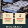 Caraway Nonstick Ceramic Bakeware Set (11 Pieces) - Baking Sheets, Assorted Baking Pans, Cooling Rack, & Storage - Aluminized Steel Body - Non Toxic, PTFE & PFOA Free - Cream