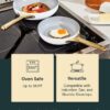 Caraway Nonstick Ceramic Frying Pan (2.7 qt, 10.5") - Non Toxic, PTFE & PFOA Free - Oven Safe & Compatible with All Stovetops (Gas, Electric & Induction) - Cream Caraway Nonstick Ceramic Frying Pan (2.7 qt, 10.5") - Non Toxic, PTFE & PFOA Free - Oven Safe & Compatible with All Stovetops (Gas, Electric & Induction) - Cream