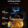 Dreo ChefMaker Combi Fryer, Cook like a pro with just the press of a button, Smart Air Fryer Cooker with Cook probe, Water Atomizer, 3 professional cooking modes, 6 QT