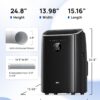 Dreo Portable Air Conditioners, 10,000 BTU Air Conditioner for Bedroom with Drainage-free Cooling, 45dB Quiet, APP/Voice/Remote, 24h Timer with Fan & Dehumidifier, Smart AC Unit for Room Indoors